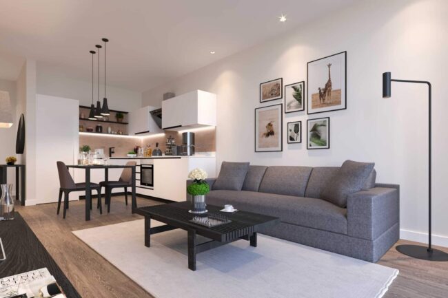 Azure Tower Living Room